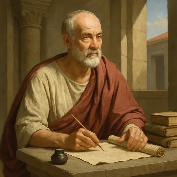 Portrait-like illustration suggesting Varro