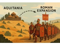 Map and landscape of ancient Aquitania