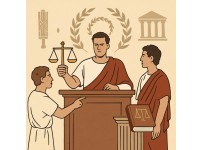 Ancient Roman Court Scene