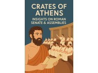 Bust of Crates of Athens with Roman Forum in the background