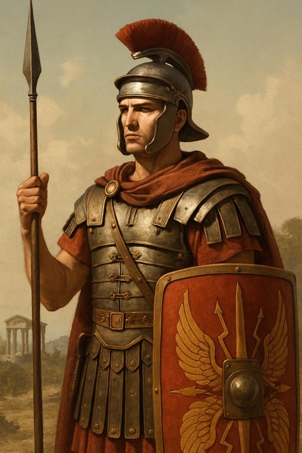 Roman soldiers and standards