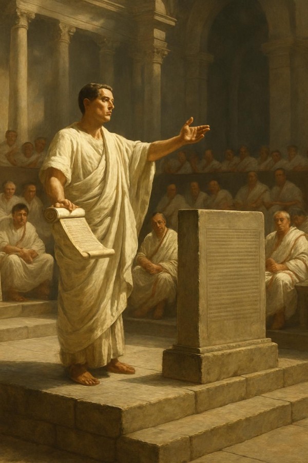Ancient Roman scene illustration